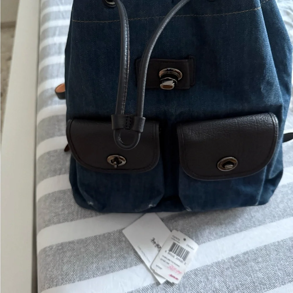 Coach Denim Backpack - Picture 2 of 12